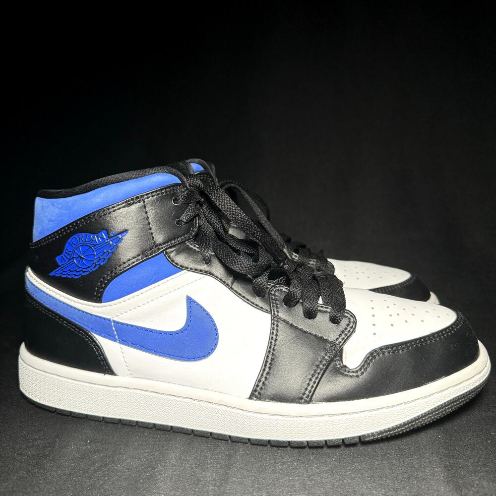 Size 9.5 - Nike Air Jordan 1 Mid Racer Blue 2021 Men's Shoes